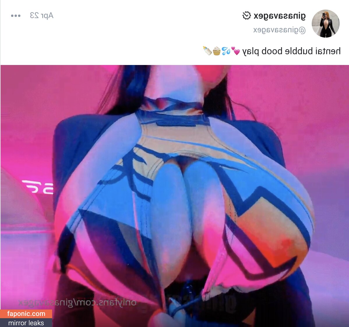 Gina Savage, Ginasavagex, https: Naakte Lekken OnlyFans Foto #5